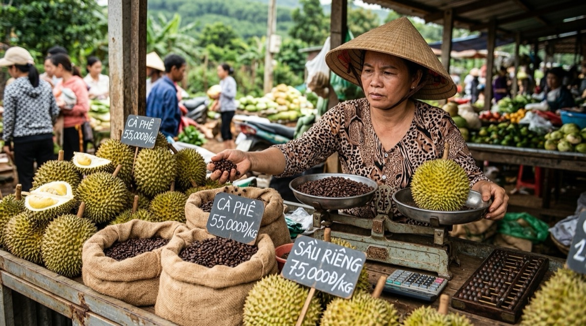 Thị trường 15-7: Cà phê Robusta tăng giá, sầu riêng khuyến mãi rầm rộ